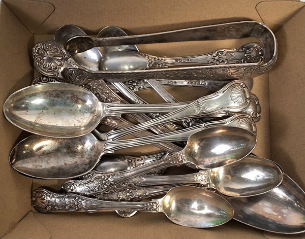 Lot 1095 - SILVER FLATWARE