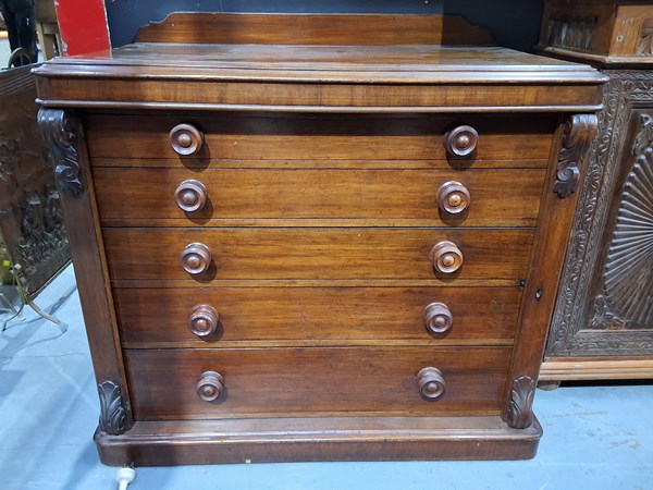 Lot 310 - WELLINGTON CHEST OF DRAWERS