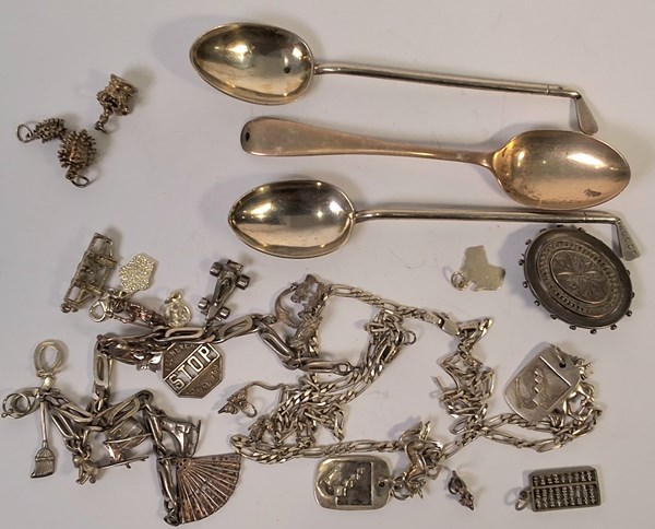 Lot 1087 - SILVER JEWELLERY