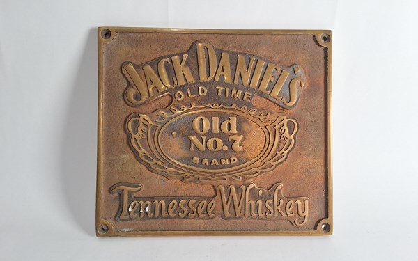 Lot 1294 - JACK DANIELS PLAQUE