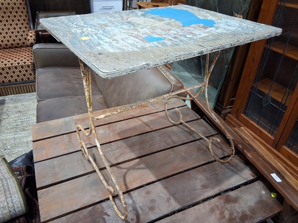 Lot 108 - GARDEN TABLE