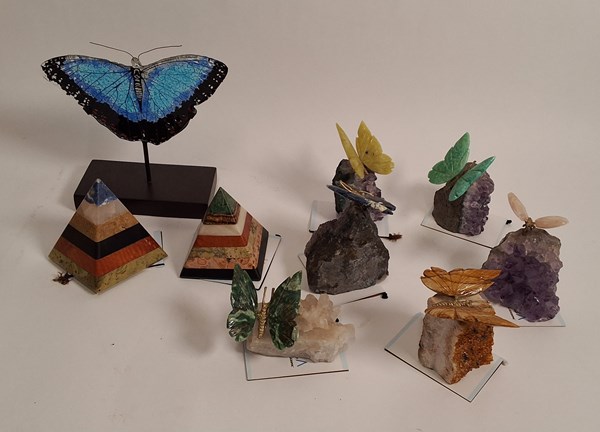Lot 1552 - GEMSTONE BUTTERFLIES