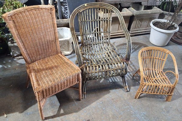 Lot 583 - RATTAN CHAIR LOT