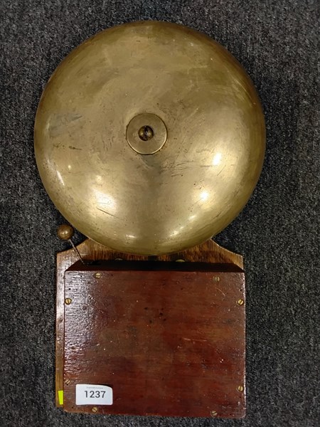 Lot 1237 - BRASS ALARM BELL