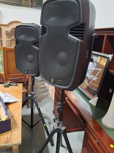 Lot 497 - PA SPEAKERS