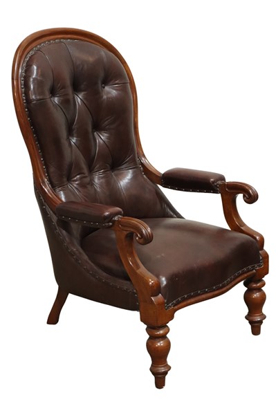 Lot 205 - LIBRARY ARMCHAIR