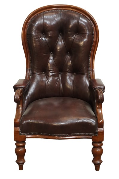 Lot 205 - LIBRARY ARMCHAIR