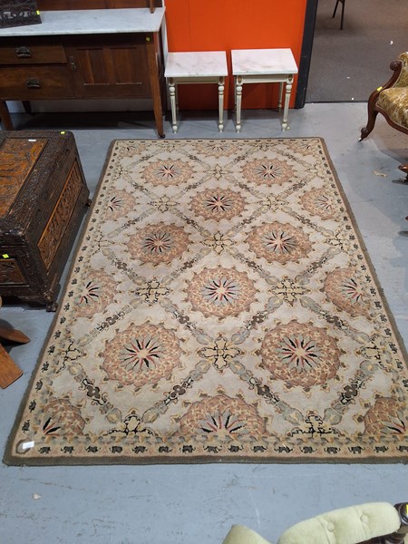 Lot 327 - FLORAL RUG