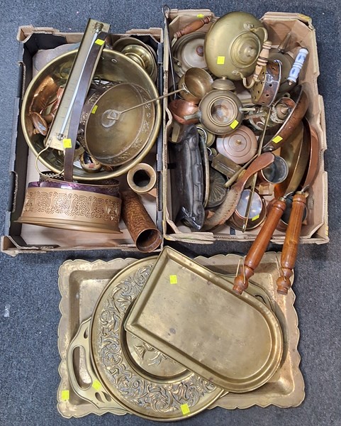 Lot 1550 - BRASS & COPPER LOT