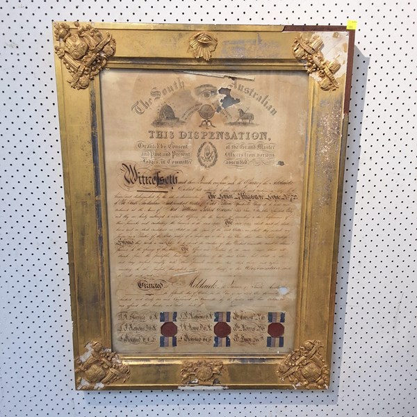 Lot 1169 - LODGE CERTIFICATE