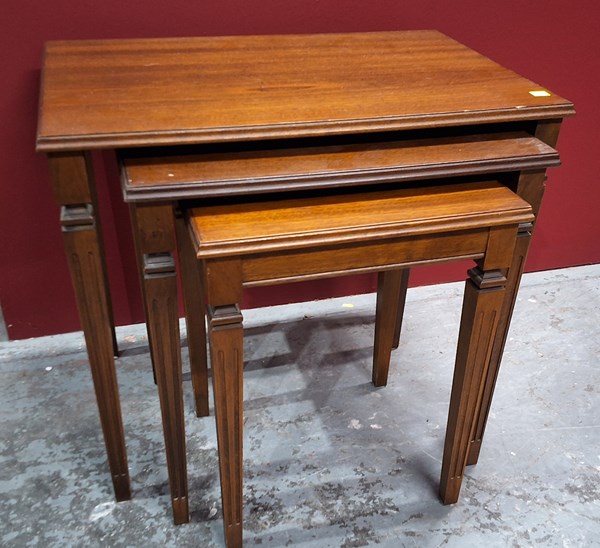 Lot 174 - T.H. BROWN NEST OF TABLES
