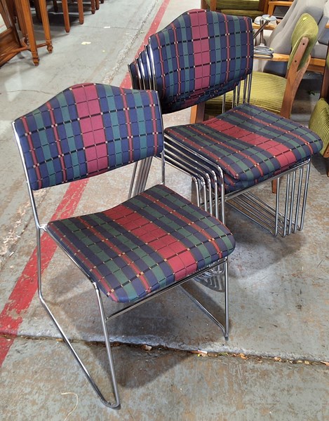 Lot 393 - STACKABLE CHAIRS