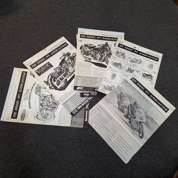 Lot 1444 - MOTORCYCLE CALENDARS