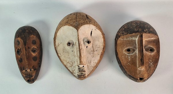Lot 1263 - AFRICAN MASKS