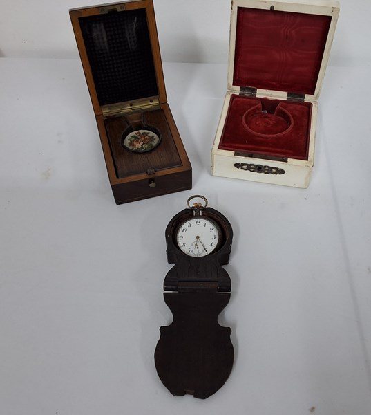 Lot 1262 - POCKET WATCH & BOXES