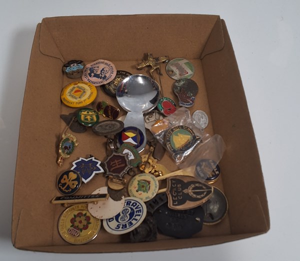 Lot 1306 - PINS AND BADGES