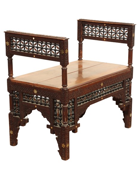 Lot 91 - MOORISH BENCH SEAT