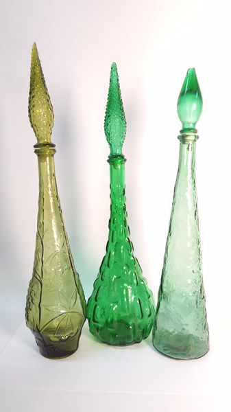 Lot 1385 - THREE GENIE BOTTLES