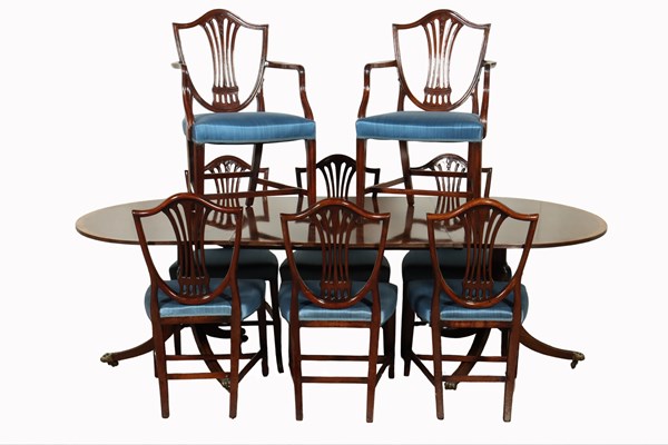 Lot 116 - MAHOGANY DINING SUITE