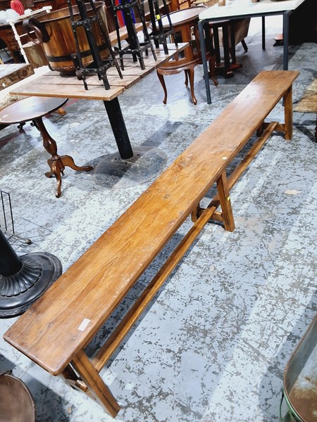 Lot 180 - TIMBER SCHOOL BENCH