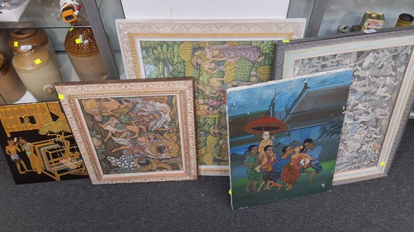 Lot 1551 - SOUTHEAST ASIAN ARTWORKS