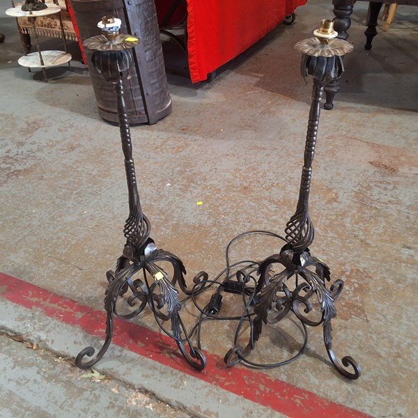 Lot 66 - PAIR OF LAMPS