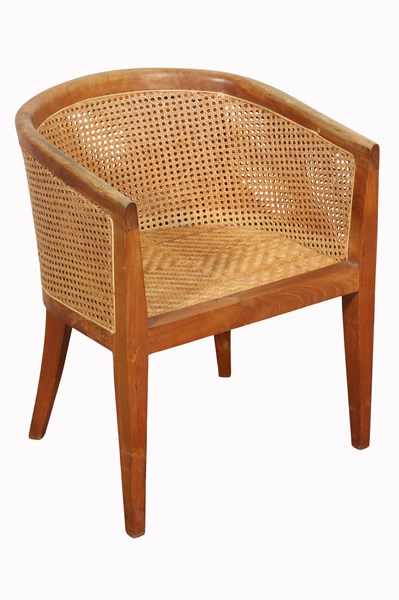 Lot 42 - RATTAN TUB CHAIR