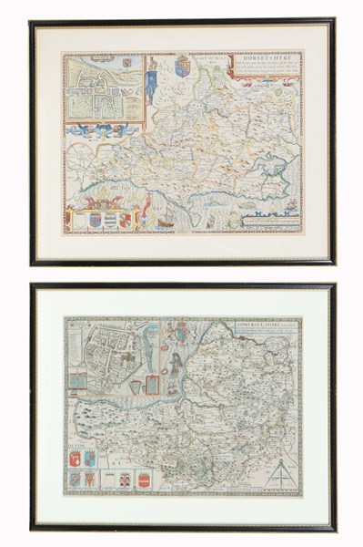Lot 35 - ENGRAVED MAPS OF DORSETSHYRE & SOMERSETSHIRE