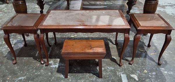 Lot 116 - STOOLS AND TABLES
