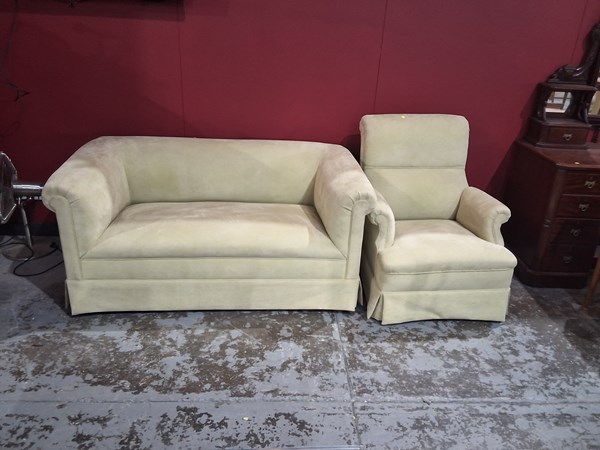 Lot 172 - SOFA AND CHAIR
