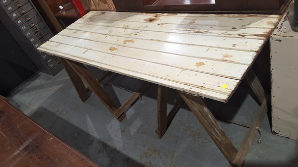 Lot 245 - TRESTLE TABLE