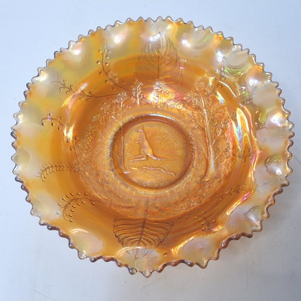 Lot 1271 - CARNIVAL GLASS BOWL