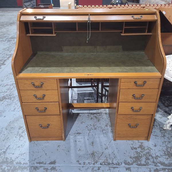 Lot 57 - ROLL TOP DESK