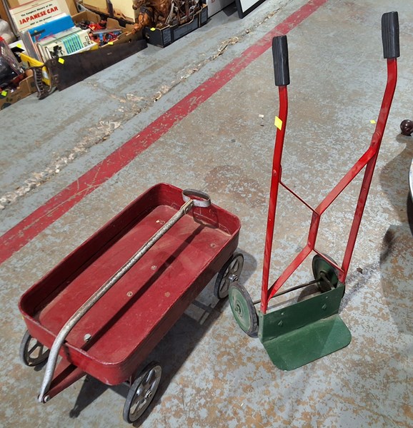 Lot 491 - WAGON AND SACK TRUCK
