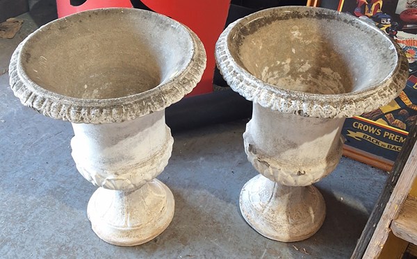 Lot 338 - GARDEN URNS