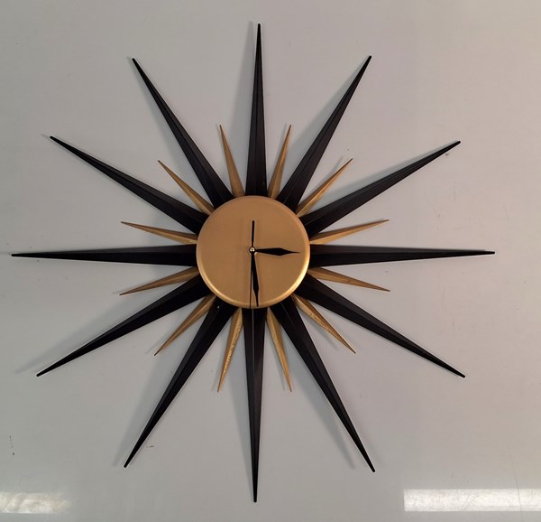 Lot 1119 - STARBURST CLOCK