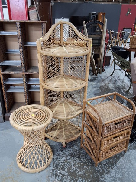 Lot 56 - CANE FURNITURE