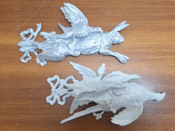 Lot 1295 - SPELTER ORNAMENTS