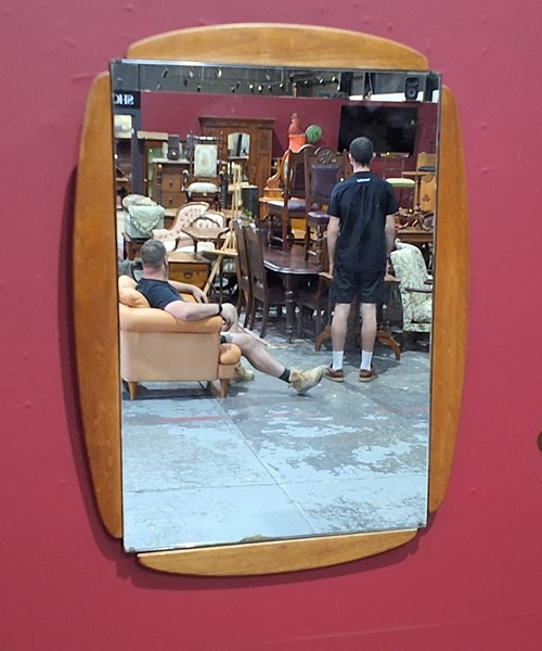 Lot 41 - MID-CENTURY WALL MIRROR