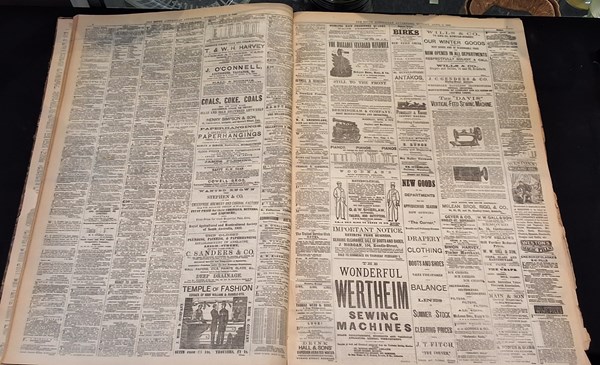 Lot 1258 - THE SA ADVERTISER 1883.