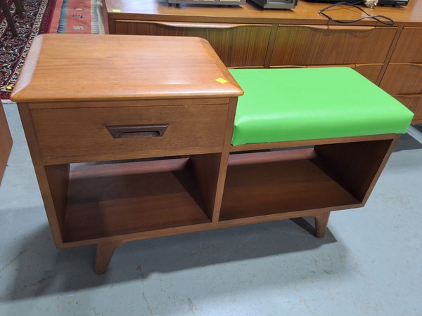 Lot 368 - TEAK TELEPHONE TABLE