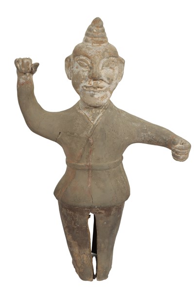 Lot 10 - CHINESE TERRACOTTA POTTERY WARRIOR FIGURE