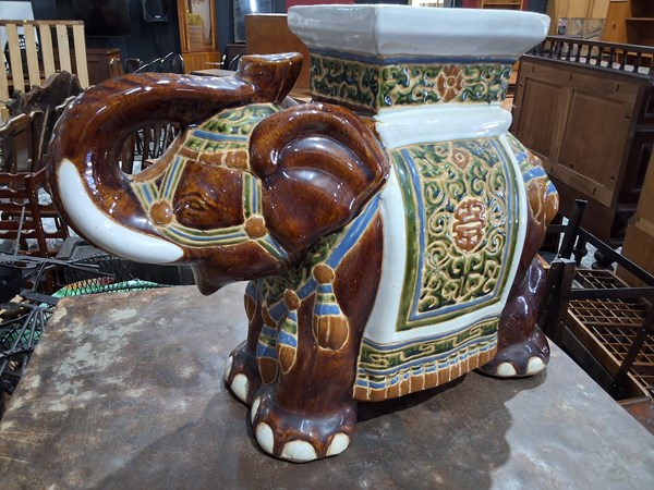 Lot 206 - ELEPHANT STOOL