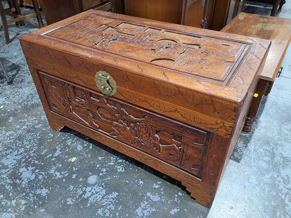 Lot 155 - CAMPHOR WOOD CHEST