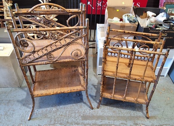 Lot 282 - MAGAZINE RACKS