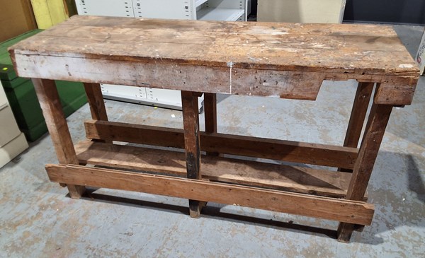 Lot 308 - RUSTIC WORKBENCH