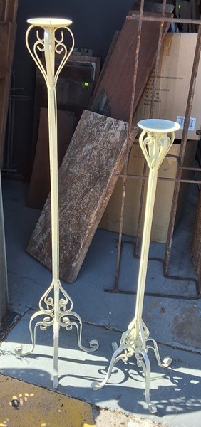 Lot 497 - CANDLE STANDS