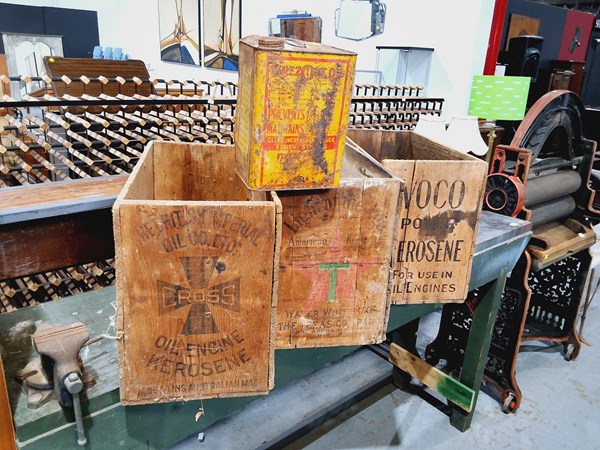 Lot 289 - TIMBER PETROL CRATES