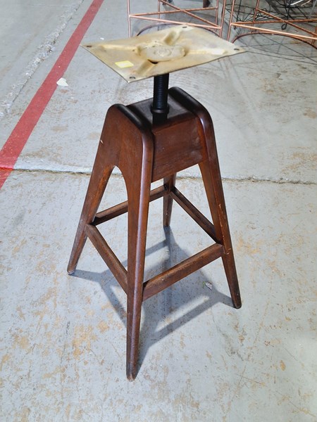 Lot 384 - TH BROWN STOOL BASE