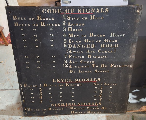 Lot 554 - MINING SIGN